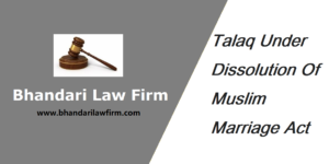 Talaq Under Dissolution of Muslim Marriages Act, 1939