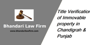 Property Title Verification Chandigarh Punjab
